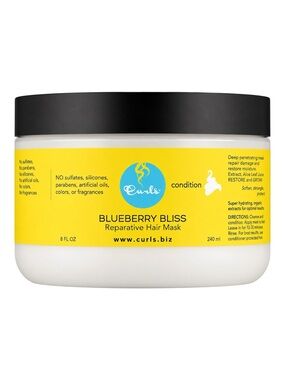 CURLS BLUEBERRY BLISS REPARATIVE HAIR MASK (8 OZ.) NEW/PACKAGING IS DISTRESSED